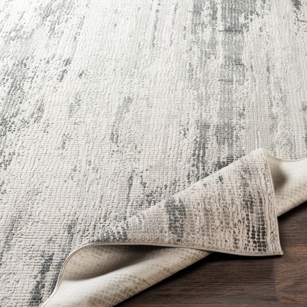Surya Aisha 10&#39; x 14&#39; Gray, Charcoal, Light Gray and Off-White Area Rug, , large