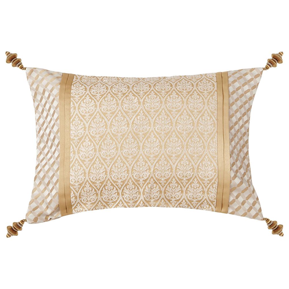 BCP Home Waterford Maia 14" x 20" Decorative Pillow in Gold and Silver, , large