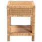 Baxton Studio Adelia 1-Drawer Nightstand in Natural Brown, , large