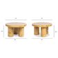 Jennifer Taylor Home Nebula 28" Coffee Table in Warm Natural Brown, , large