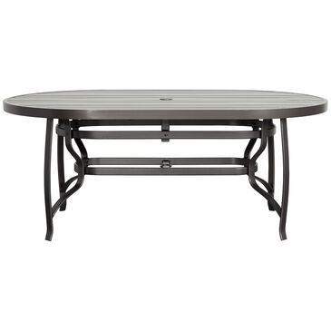 Woodard Cayman Isle 42" X 72" Oval Dining Table in Dark Brown, , large