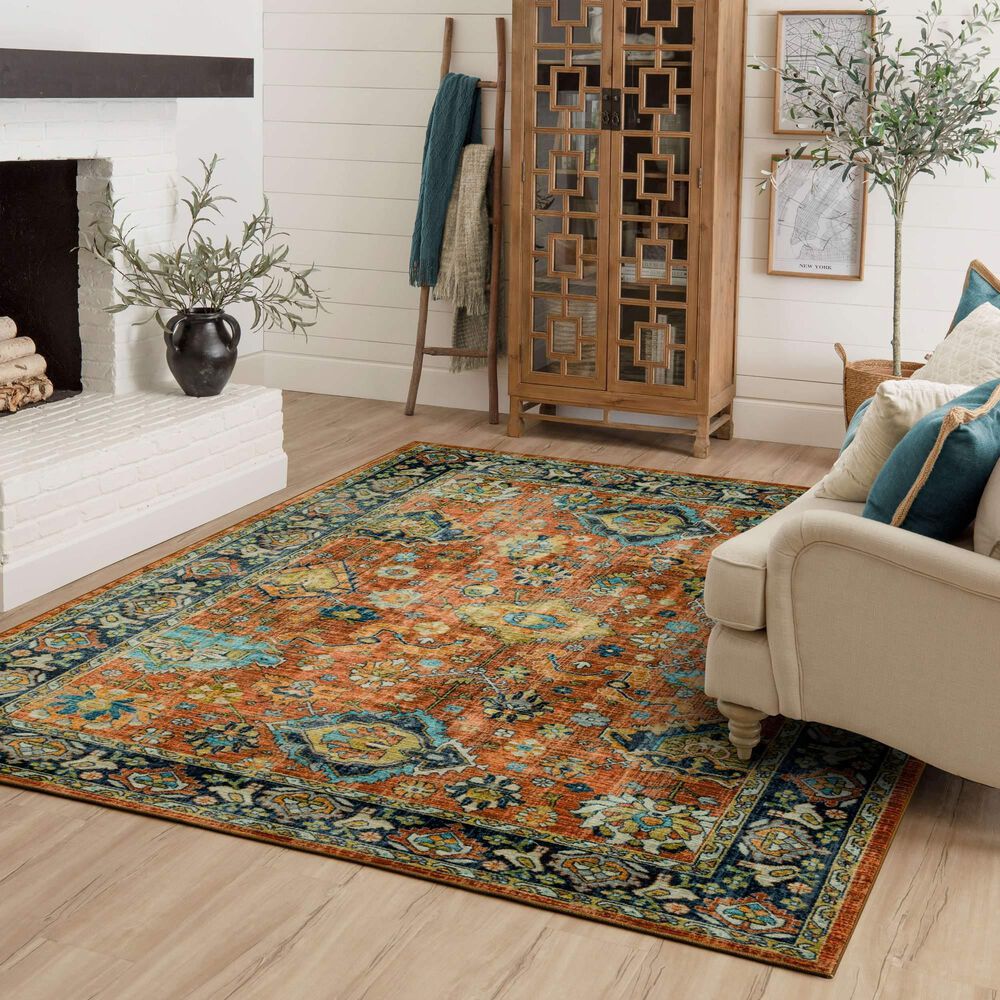 Karastan Kaleidoscope Nerissa 8' x 10' Red Area Rug NFM