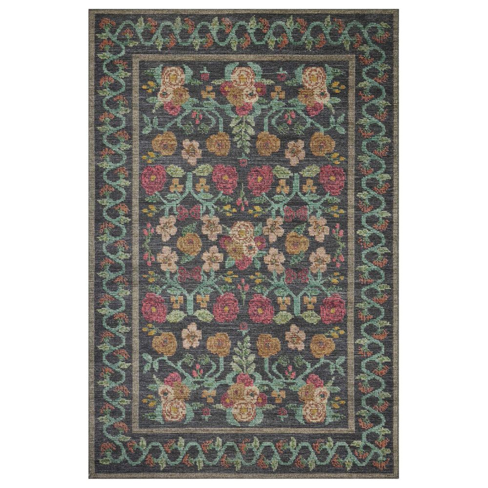 Rifle Paper Co Rosa 2" x 5" Black Runner, , large