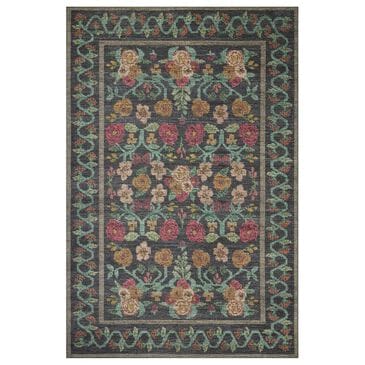 Rifle Paper Co. x Loloi Rosa 2" x 5" Black Runner, , large