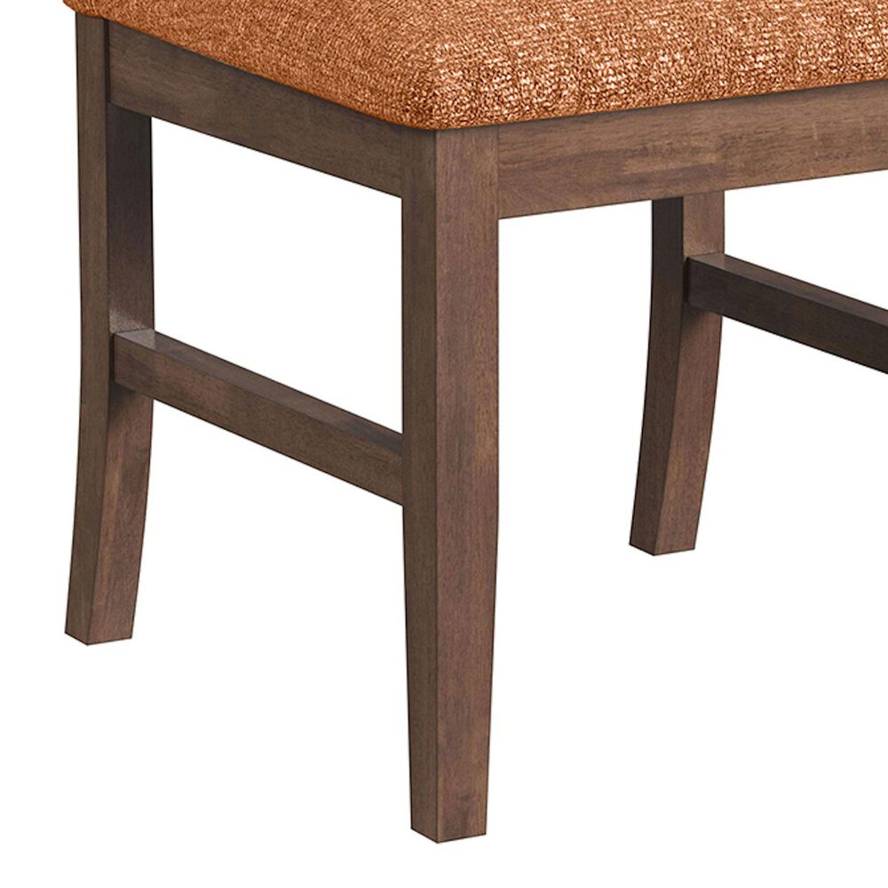 37B Santa Barbara Side Chair with Orange Cushion in Walnut, , large