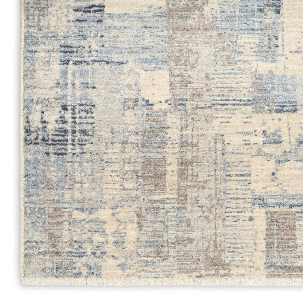 Nourison Drift Blue and Beige 7'10" x 10'2" Area Rug, , large