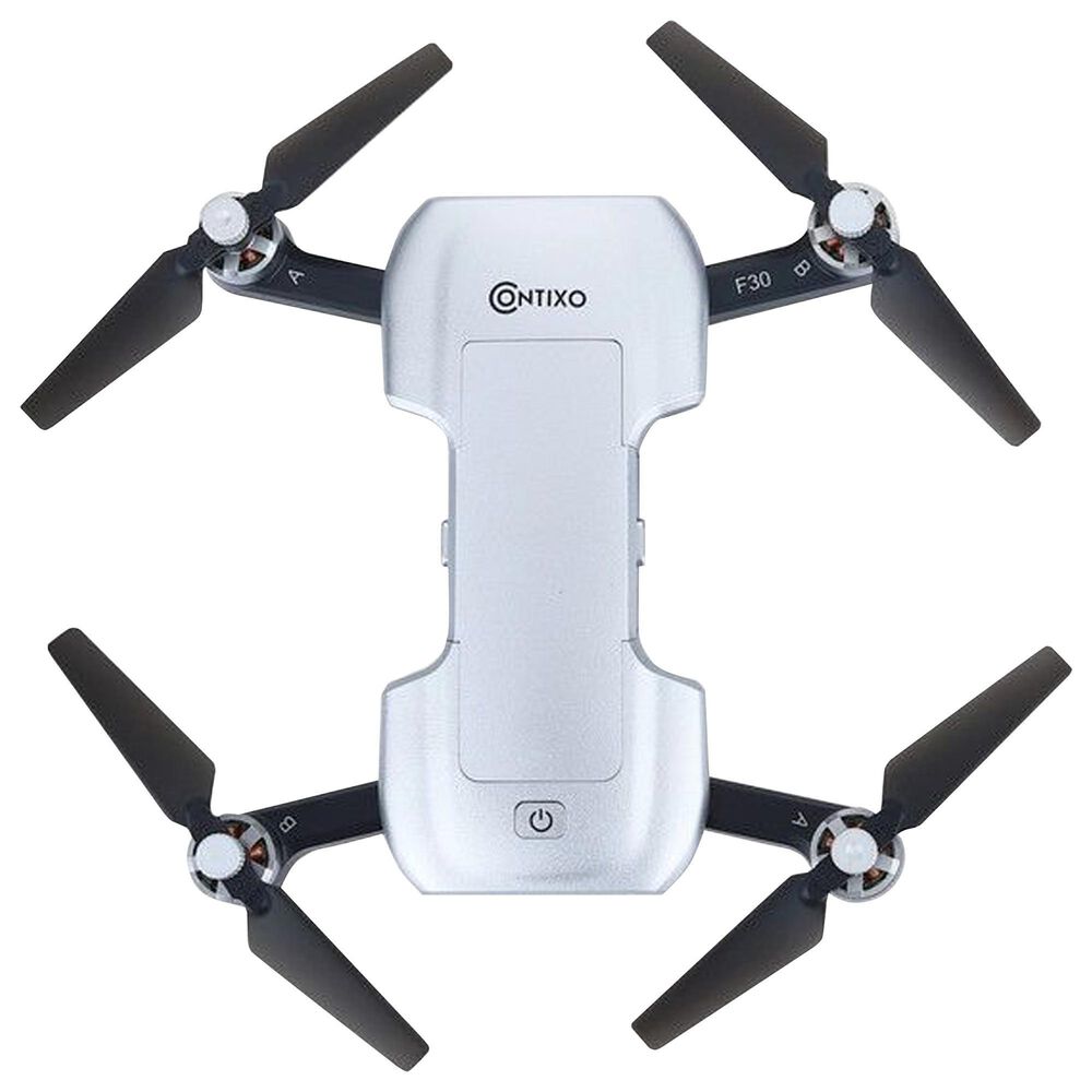 Contixo F30 Drone Quadcopter with Wi-Fi 4K UHD Camera and GPS Tracking in Gray, , large