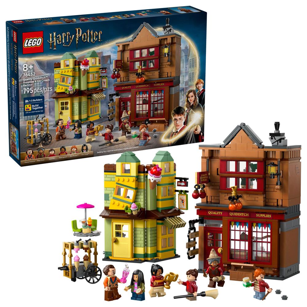 LEGO Harry Potter - Quality Quidditch Supplies and Ice Cream Parlour Building Set, , large