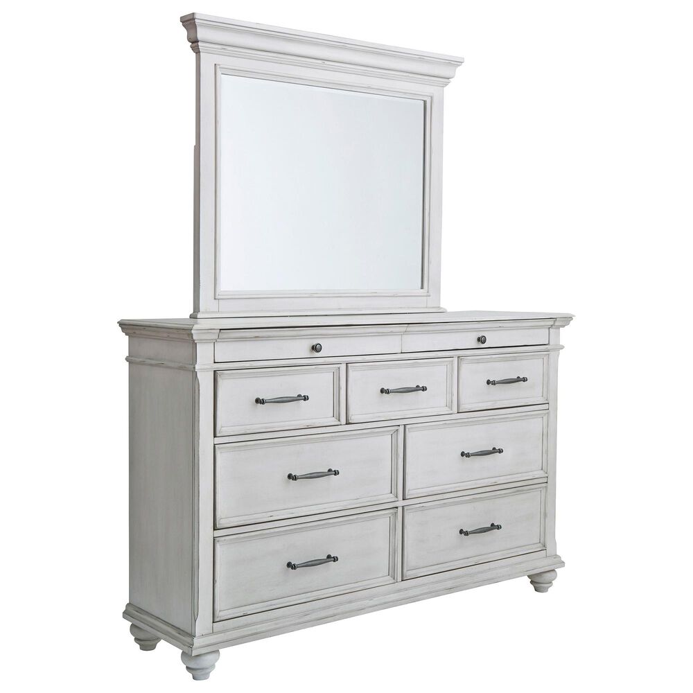 Ashley Kanwyn 3 Piece Queen Bedroom Set in Whitewash, , large