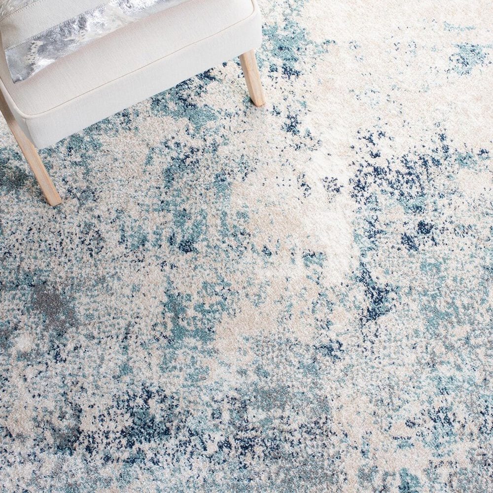 Safavieh Aston 3&#39; x 5&#39; Ivory and Blue Area Rug, , large