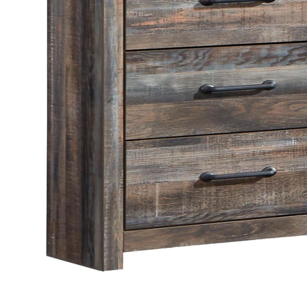 Ashley Drystan Youth Dresser and Mirror in Rustic Brown, , large