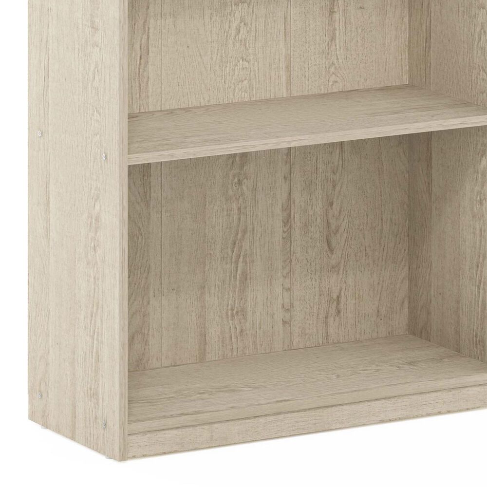 HOMLUX 2-Tier Open Shelf Bookcase in Metropolitan Pine, , large