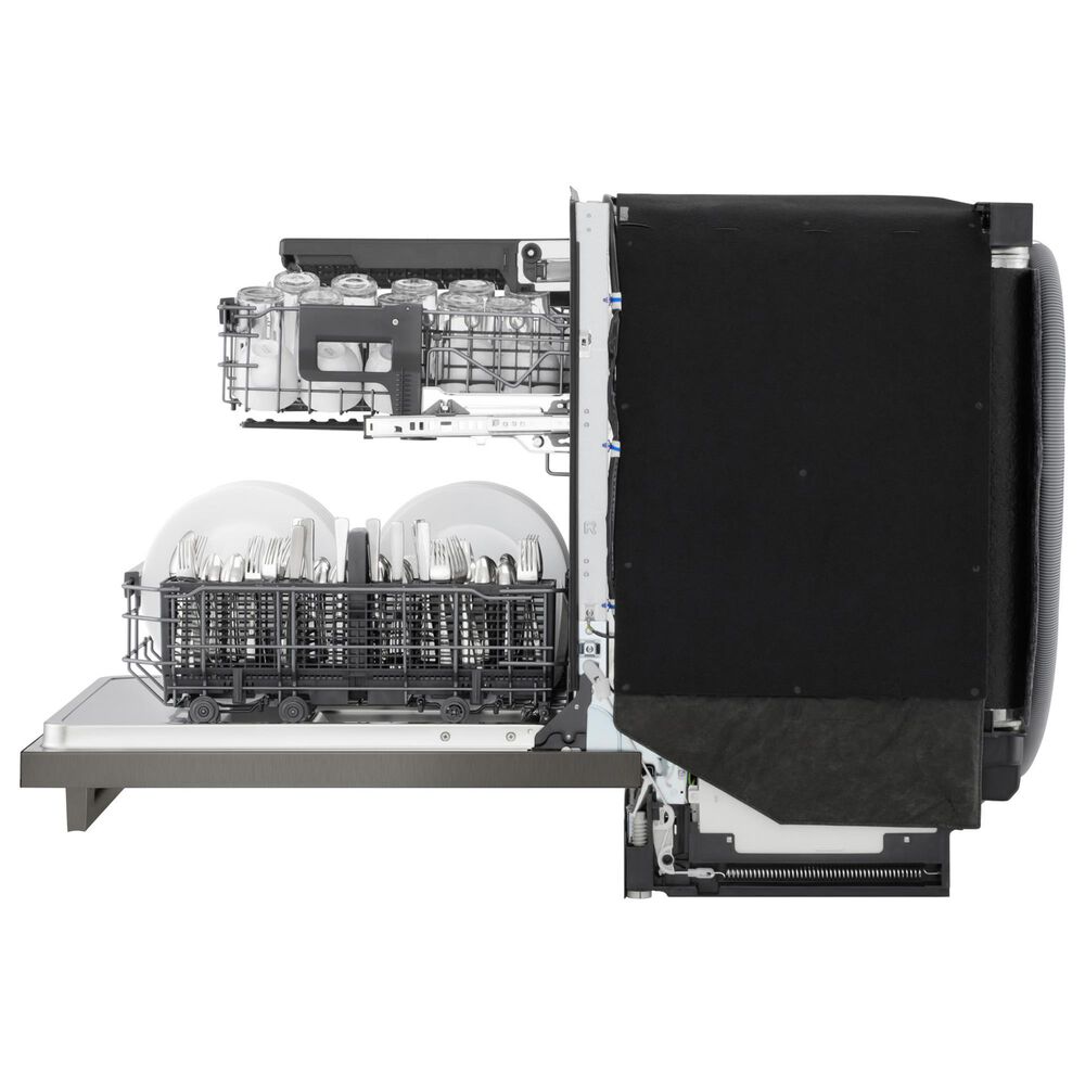 LG 24" Built-In Bar Handle Dishwasher with 3rd Rack in Black Stainless Steel, , large