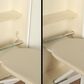 Household Essentials In-Wall Ironing Board with Storage Shelves in White, , large