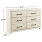Ashley Cambeck 5-Piece King Bedroom Set in Whitewash, , large