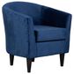Overman International Corp Accent Chair in Chantel Parisian Blue Velvet, , large
