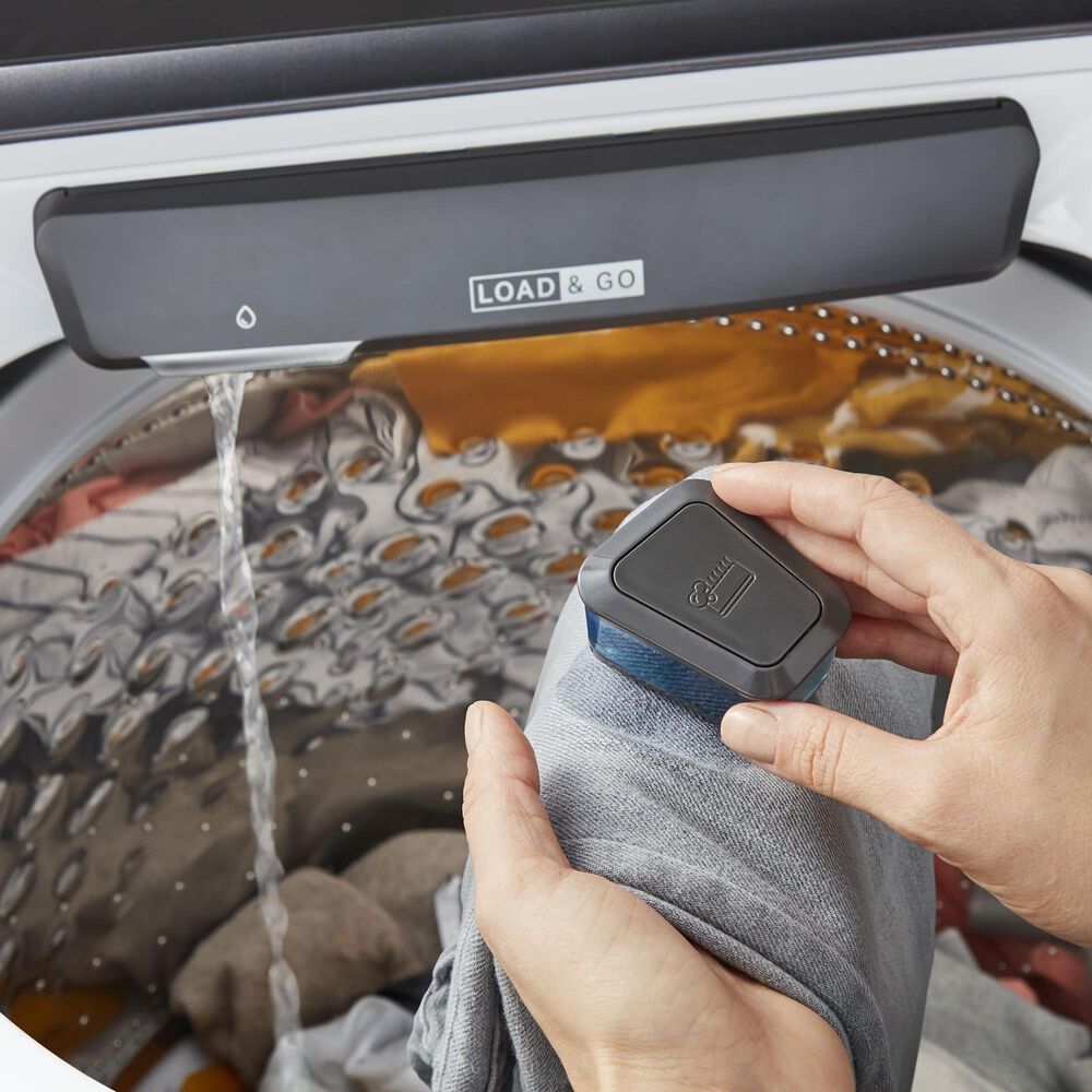 Whirlpool 5.3 Cu. Ft. Top Load Washer and 7.4 Cu. Ft. Electric Dryer Laundry Pairs in White, , large