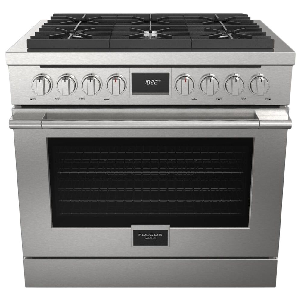 Milano s 5.7 Cu. Ft. Dual Fuel Accento Pro Range in Stainless Steel, , large