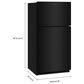Amana 21 Cu. Ft. Top Freezer Refrigerator with Dual Crisper Drawers in Black, , large