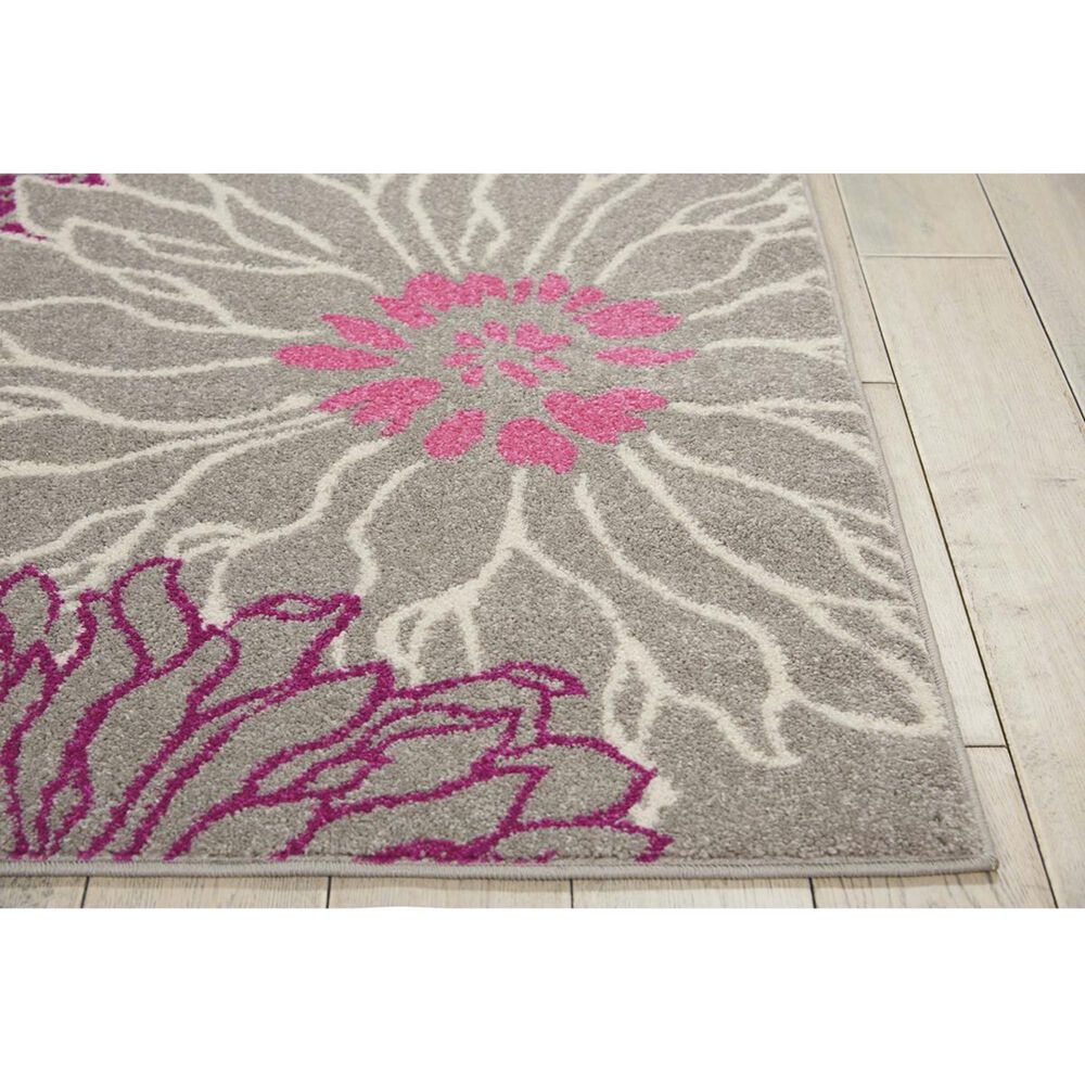 Nourison Passion PSN17 5&#39;3&quot; x 7&#39;3&quot; Grey Area Rug, , large