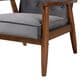 Baxton Studio Sorrento Arm Chair in Grey, , large