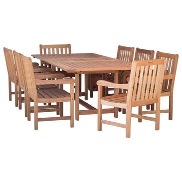 International Home Miami Sapo 9-Piece Rectangular Patio Dining Set in Brown, , large