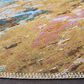 Safavieh Barbados Tropical Sunset 6"6" Round Gold and Blue Indoor/Outdoor Area Rug, , large