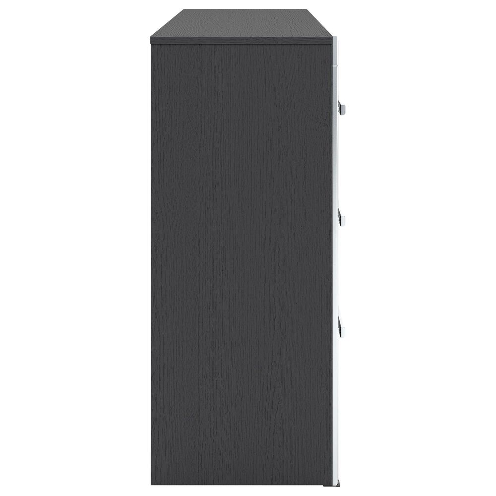 Ashley Zuraleus 6-Drawer Dresser Only in Matte Black and Chrome, , large