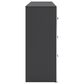 Ashley Zuraleus 6-Drawer Dresser Only in Matte Black and Chrome, , large