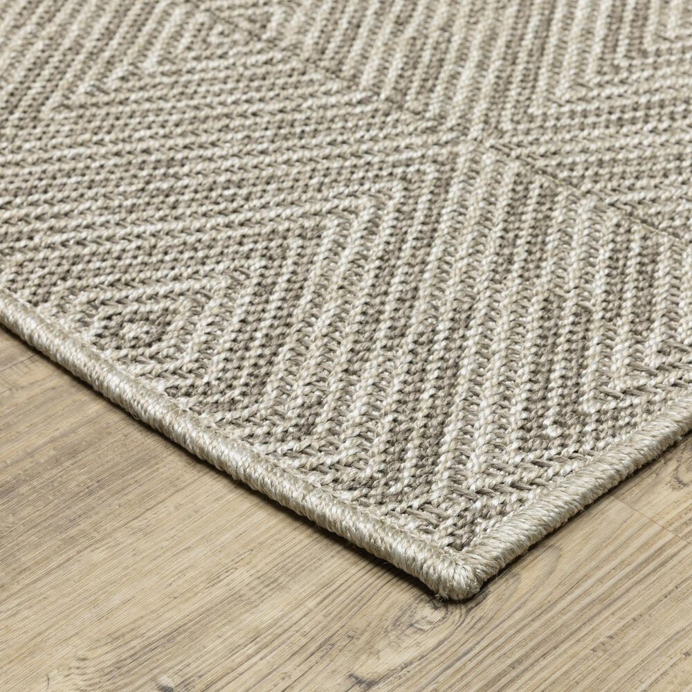 Oriental Weavers Caicos CA08A 6&#39;7&quot; x 9&#39;2&quot; Grey Area Rug, , large