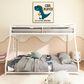 Hearth and Haven Adam Twin over Full Bunk Bed in White, , large