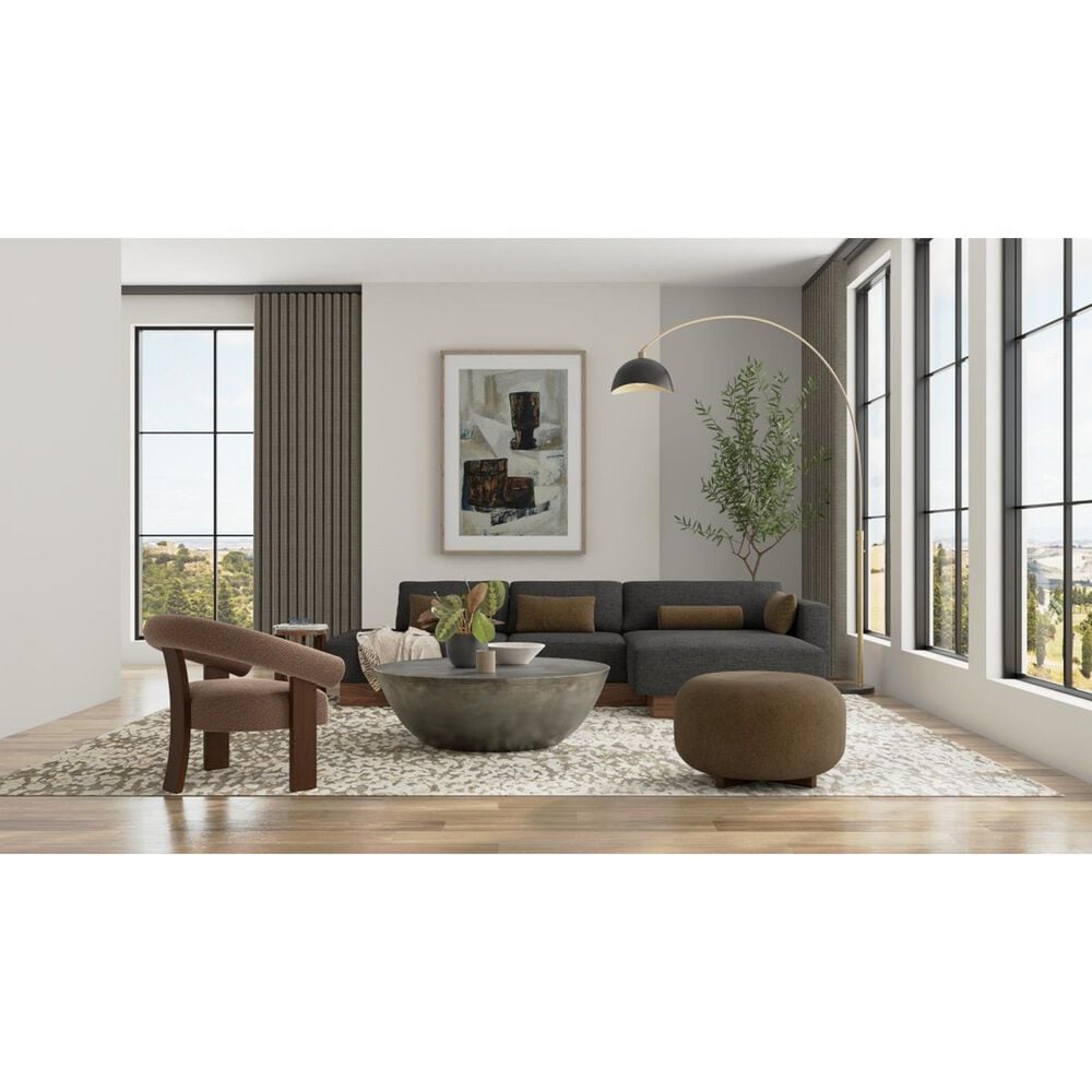 Feizy Braden Ivory and Gray 5' x 8' Area Rug, , large