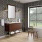 James Martin Vanities Mantova 47.3" Single Vanity Cabinet in Mid-Century Walnut and Champagne Brass, , large