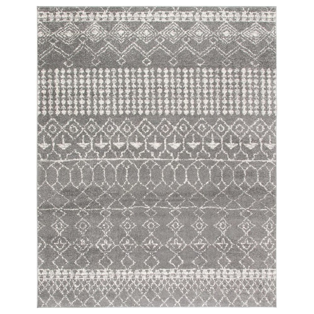 Safavieh Tulum Transitional 8" x 10" Grey and Ivory Area Rug, , large