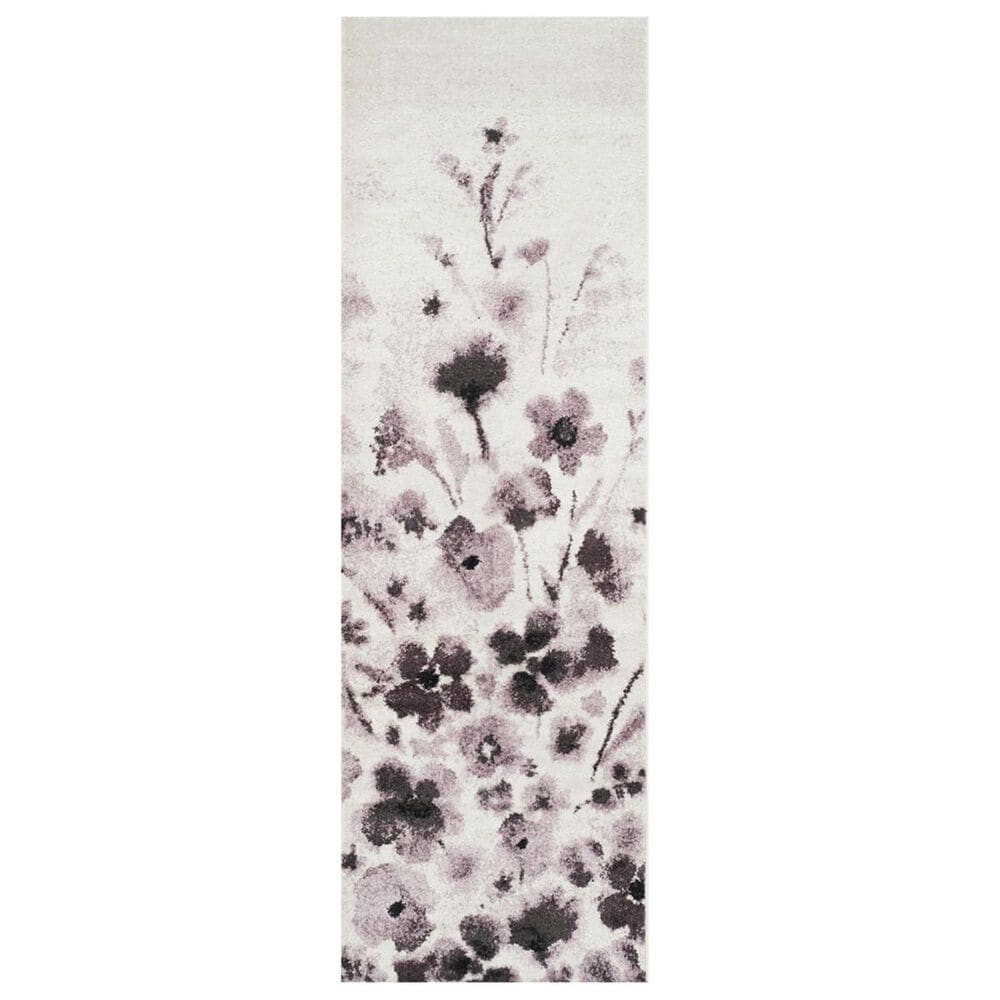 Safavieh Adirondack ADR127L 2"6" x 10" Ivory and Purple Runner, , large