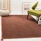 Safavieh Montauk 5" x 8" Orange and Black Area Rug, , large