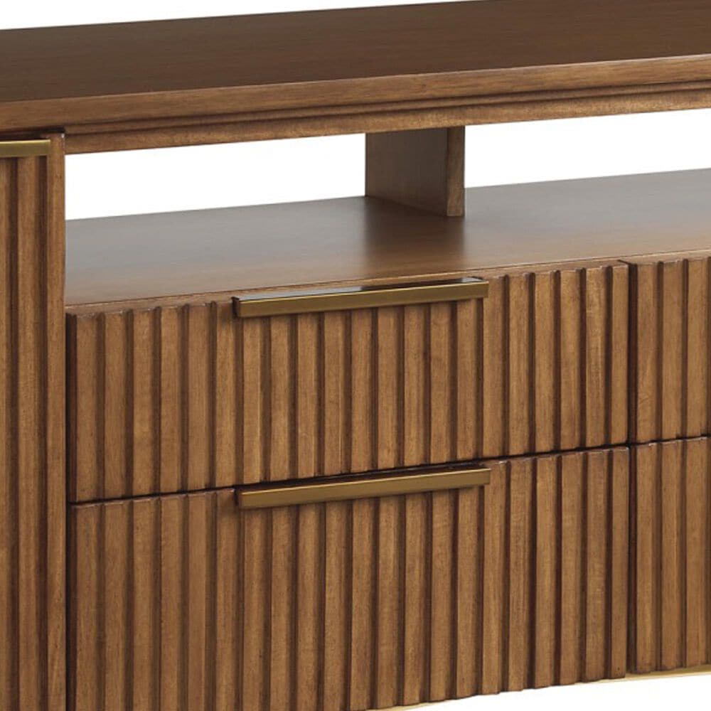 Lexington Furniture La Costa Crescent Bay 85&quot; Media Console in Marisol and Satin Gold, , large
