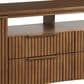 Lexington Furniture La Costa Crescent Bay 85" Media Console in Marisol and Satin Gold, , large