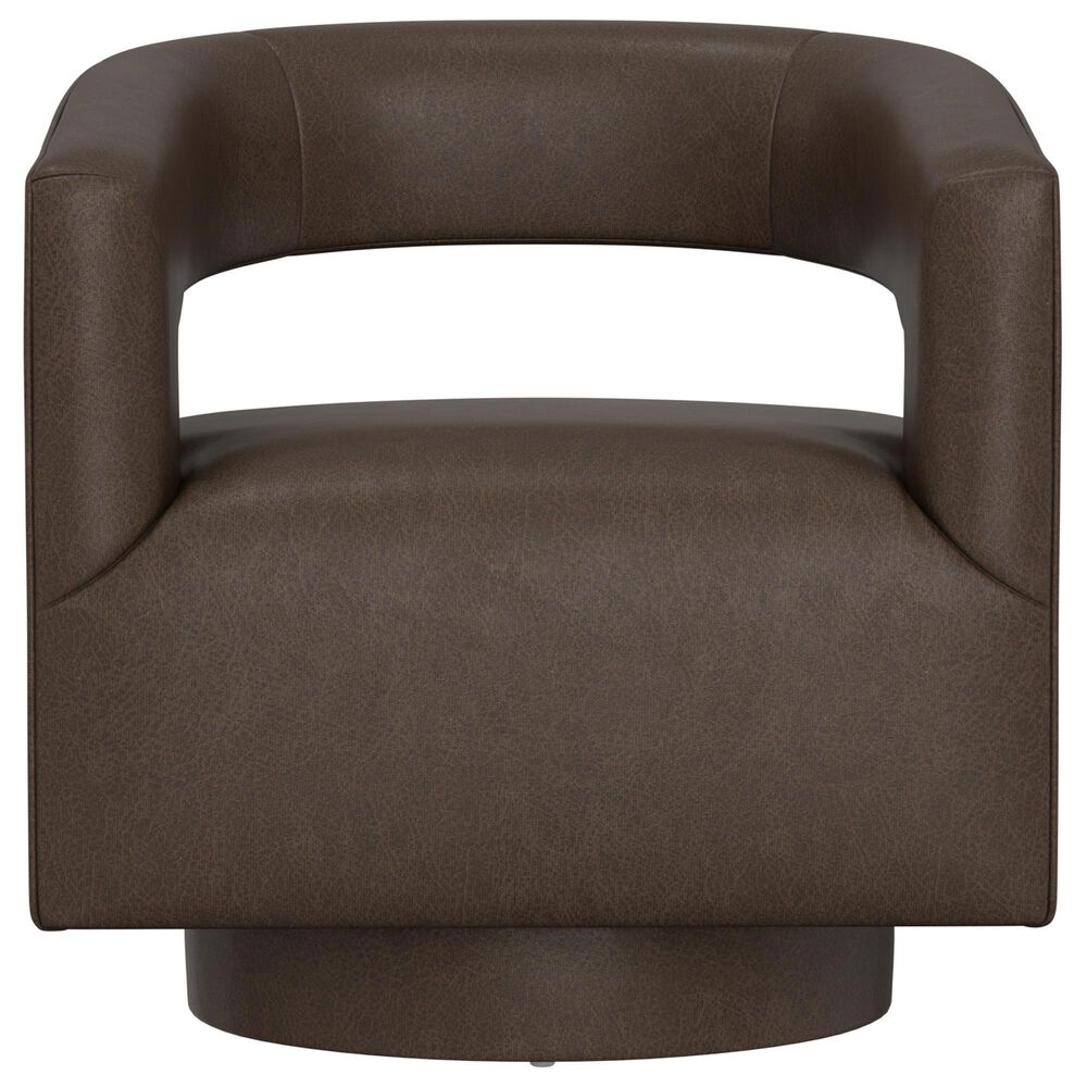 Golden Wave Furniture Brunco Swivel Chair in Dark Brown, , large