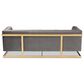 Baxton Studio Ambra Stationary Sofa in Grey Velvet, , large