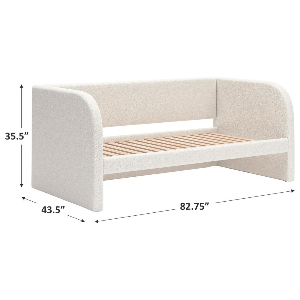 Ashley Arloster Twin Upholstered Day Bed in White, , large