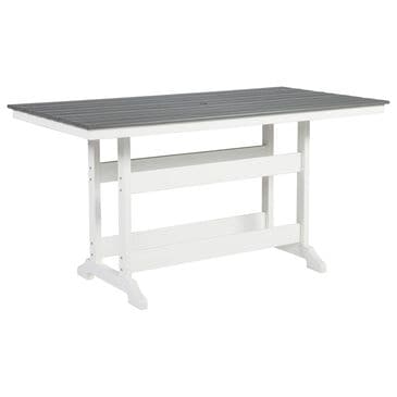 Ashley Transville Patio Counter Table in White and Gray, , large