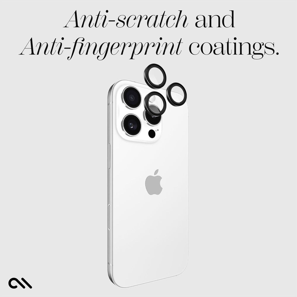 Case-Mate Aluminum Ring Lens Protector for iPhone 16 Pro / iPhone 16 Pro Max in Black, , large