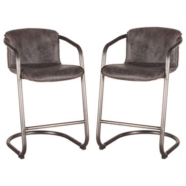 Home Trends & Design Portofino Counter Chair in Antique Ebony (Set of 2), , large