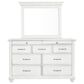 Ashley Kanwyn 4-Piece Cal King Upholstered Bed Set in Whitewash, , large