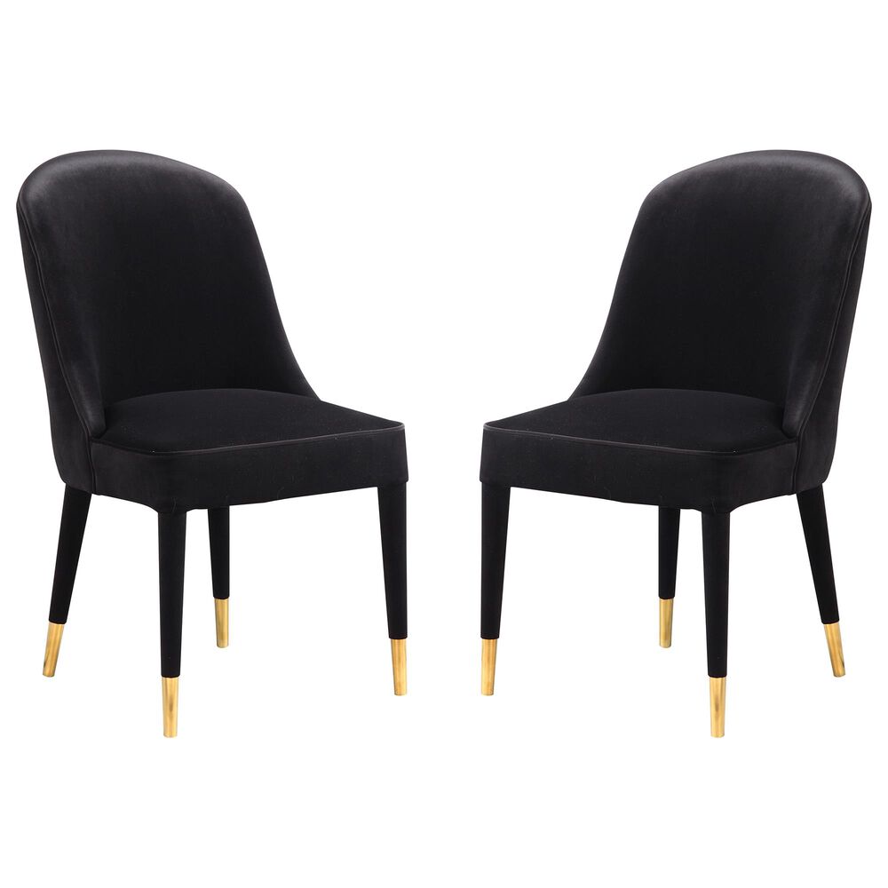 Moe"s Home Collection Liberty Dining Chair in Black (Set of 2), , large
