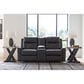 Ashley Mackmenville Manual Double Reclining Loveseat with Console in Carbon, , large