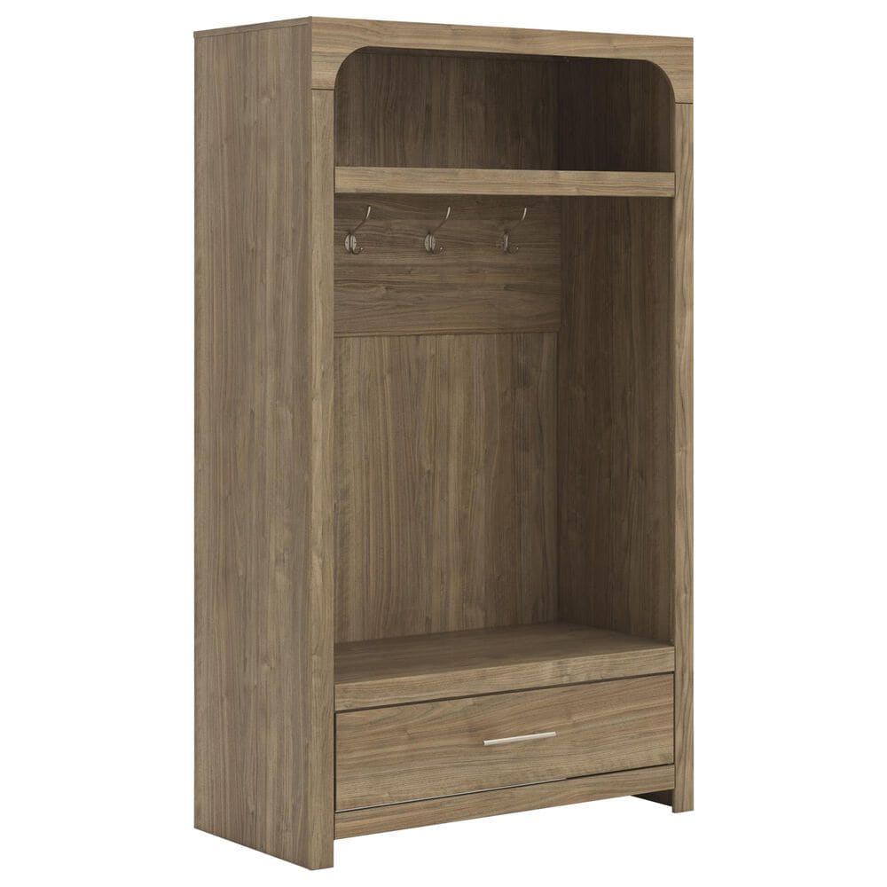 Ashley Dovander 72" Hall Tree with Storage Bench in Brown, , large