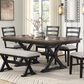 Lifestyle Modern Farmhouse Trestle Dining Table in Black and Grey - Table Only, , large