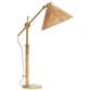 Jamie Young Ellington Abaca Rope Table Lamp in Natural and Antiqued Brass, , large
